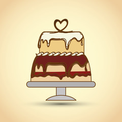 Cake icon design