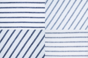 Mixed stripe pattern cotton fabric texture background