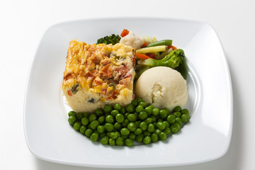 Vegetable fritata with vegetables