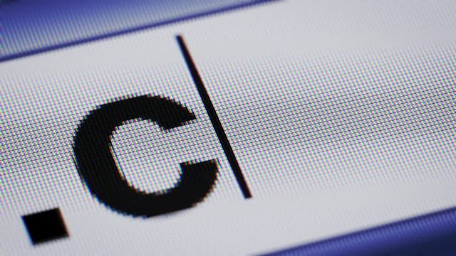 Domain of Canada on a screen