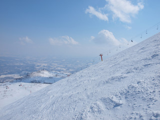 Fototapeta na wymiar niseko ski resort in hokkaido