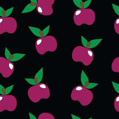 Seamless apple pattern