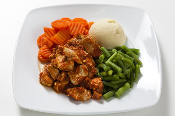 Chicken cacciatore with vegetables