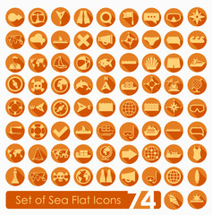 Set of sea icons