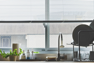 Interior of rural kitchen