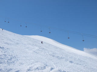 Fototapeta na wymiar niseko ski resort in hokkaido