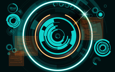 Graphic of technological theme