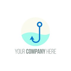 fishing logo icon vector