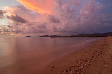 Fototapeta premium cloud on the sky in sunrise time