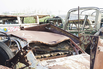 old dilapidated car