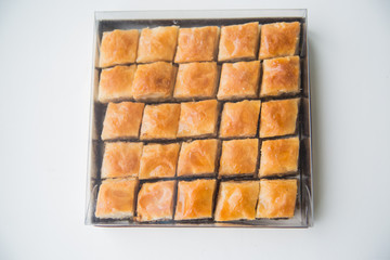 Oriental sweets with honey and nuts