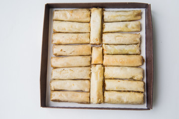 Oriental sweets with honey and nuts