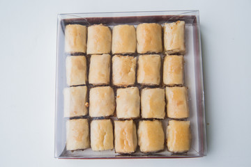 Oriental sweets with honey and nuts