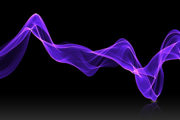 purple or blue abstract wave