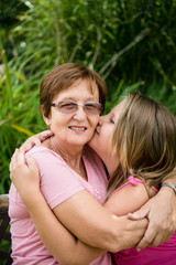 Obraz premium Happiness - together with grandchild