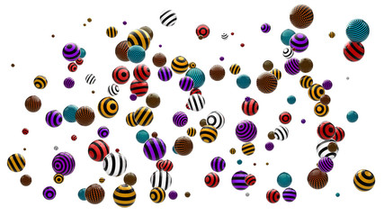 Abstract Illustration of Colorful Balls