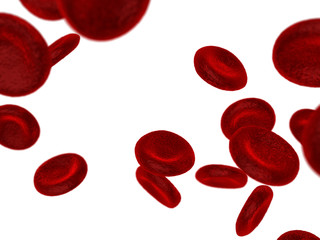 Abstract 3D red blood cells, scientific or medical or microbiolo