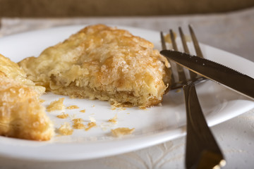Homemade apricot pie