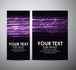 Abstract purple shining line. Graphic resources design template. Vector illustration