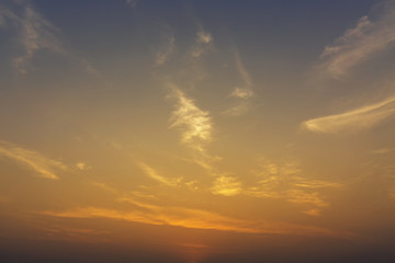 Fototapeta na wymiar Sunset sky