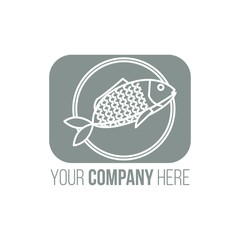fishing logo icon vector