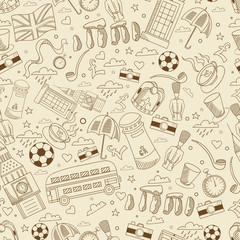 Great Britain seamless vector illustration