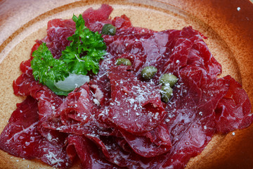Beef carpaccio