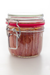 Jar of anchovies