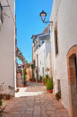 Alleyway. Polignano a mare. Puglia. Italy.