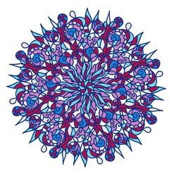 Ornamental round pattern. Vector illustration
