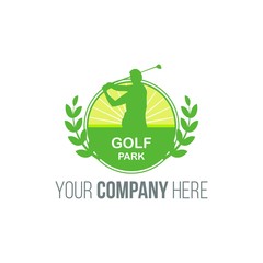 golf logo icon vector