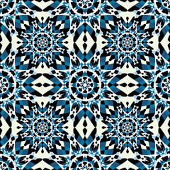 gentle seamless pattern on a light background vintage ethnic ornament vector illustration