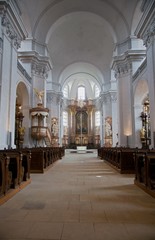Fototapeta na wymiar Church of finding the Holy Cross in the Litomysl, eastern Bohemia, Czech republic - UNESCO