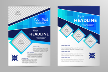 Vector flyer template design