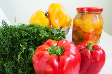 beautiful bright fresh pepper