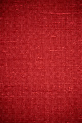 red linen background