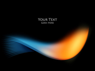 vector background, wavy lines