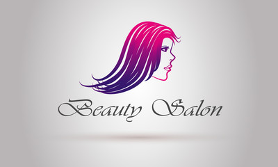 Beauty Girl Face Logo Design