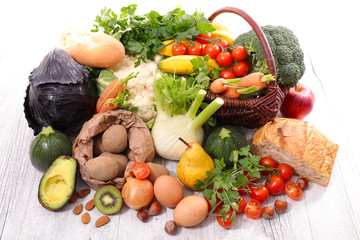 assortment of fruit,vegetable,healthy food