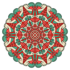 Round ethnic pattern