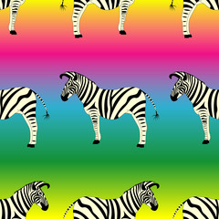 Fototapeta na wymiar pattern zebra on a gradient background. Can be used to advertising, decoration of cards, phones, baby food, toys, websites, furniture, bags, home decoration, linens etc.