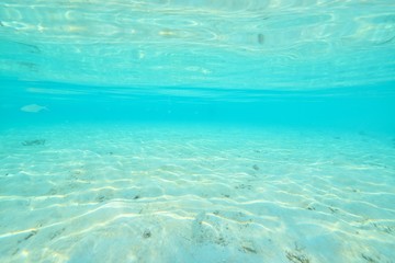clear water and sand