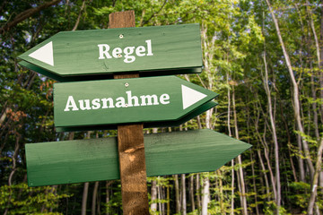 Schild 99 - Ausnahme