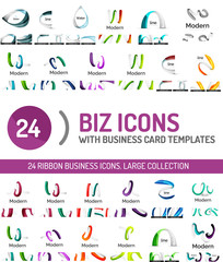 Large set of business line logos