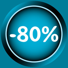 Icon of 80 percent