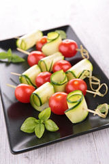 tomato and  zucchini salad