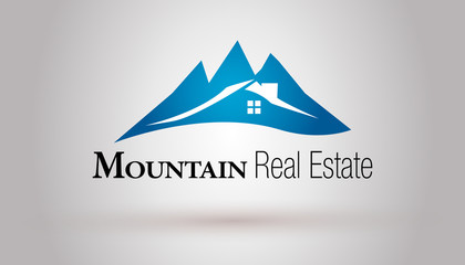 Mountain real estate logo