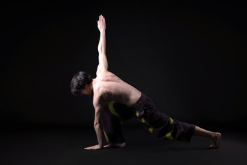 man exercising