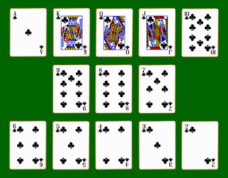 Clubs Suit Of Cards