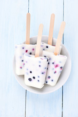 Homemade frozen ice cream